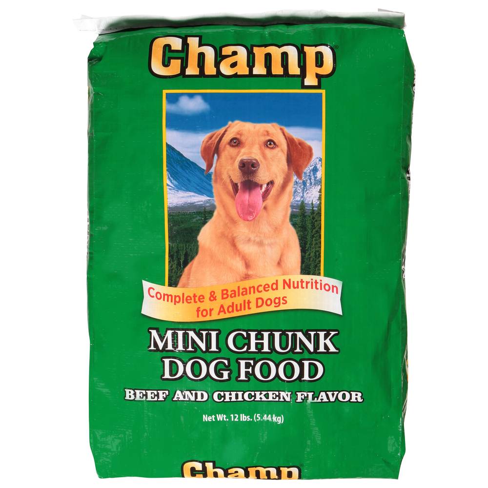 Champ Mini Chunk Beef and Chicken Flavor Dog Food (12 lbs)