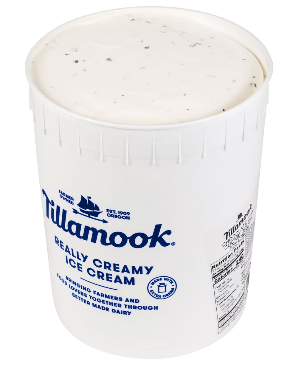 Tillamook Really Creamy Ice Cream, Chocolate Chip Cookie Dough (3 gal)