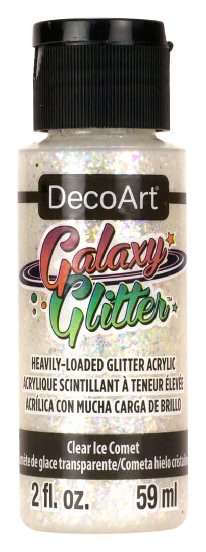 DecoArt Galaxy Glitter, Clear Ice Comet (2 fl oz)