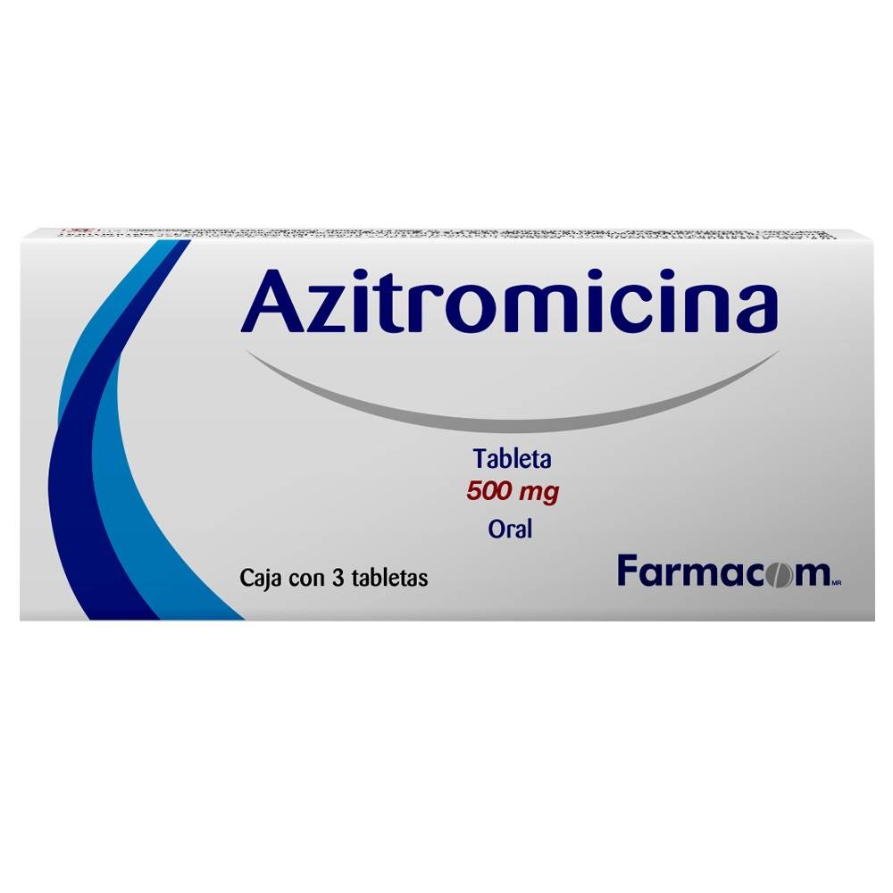 Farmacom azitromicina 500 mg (3 un)