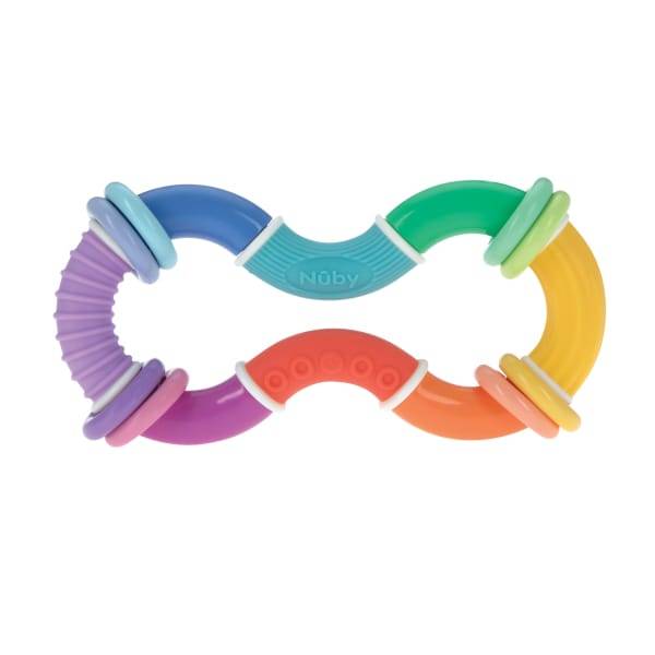 Nuby Twista Rattle Teether With Rings
