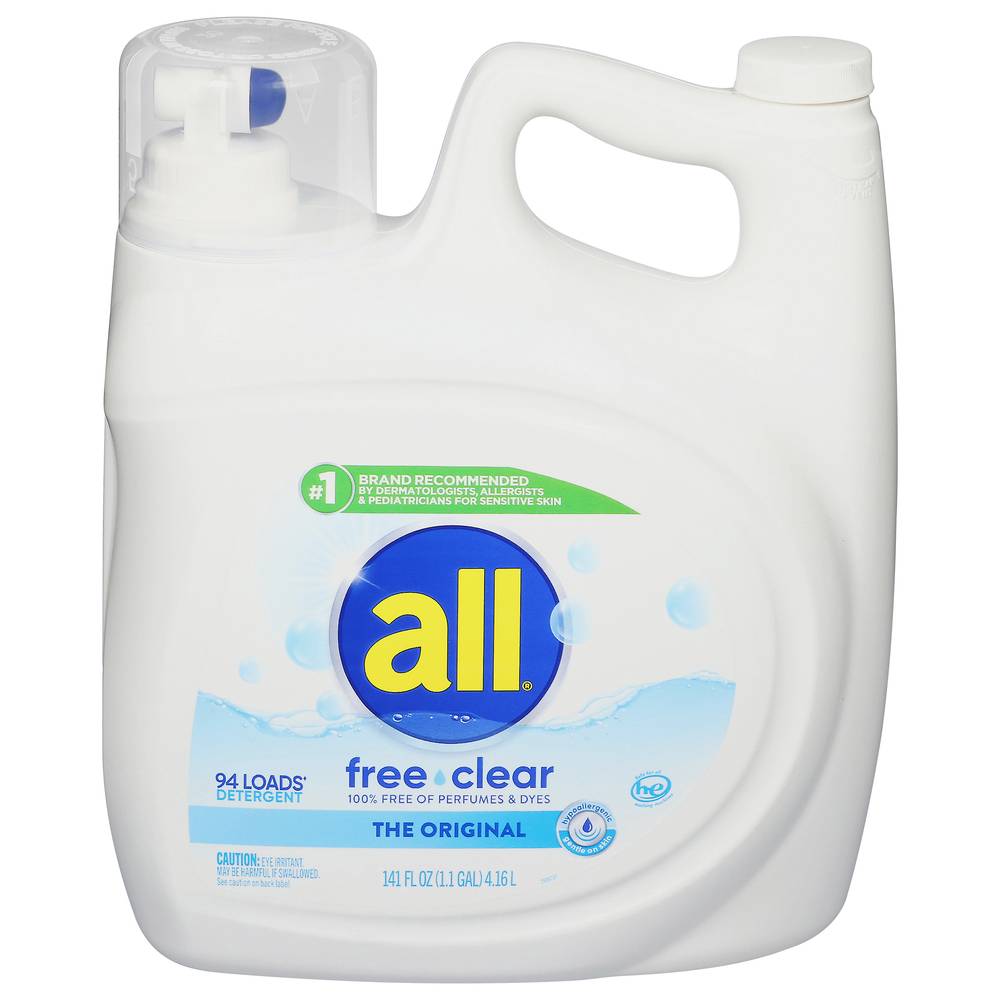 All Free & Clear Liquid Detergent With Stainlifters (88 fl oz)