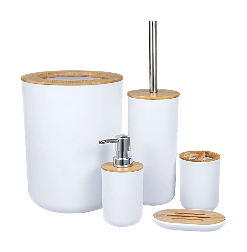 Estilo 5 Piece Bamboo Bathroom Set