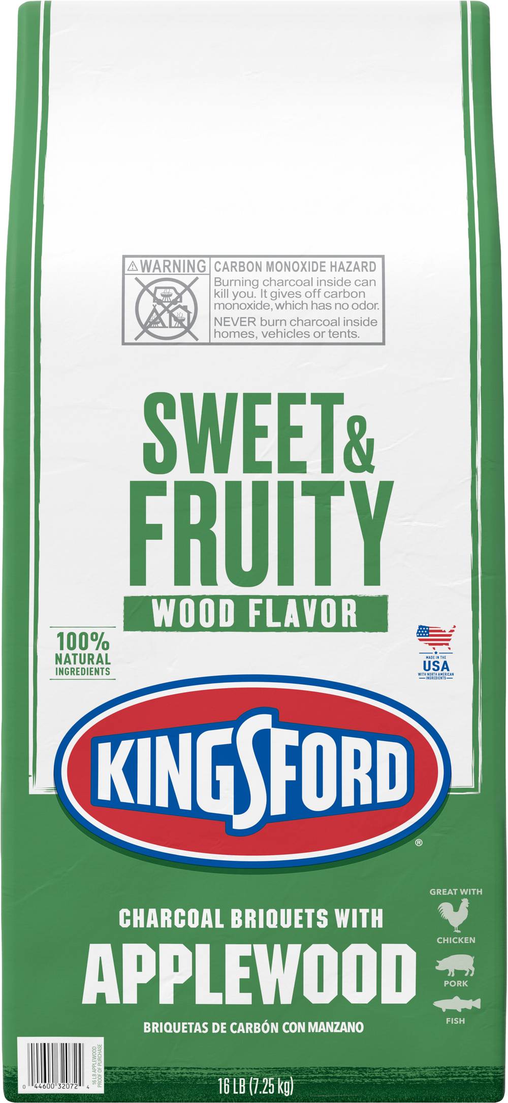 Kingsford Sweet & Fruity Wood Flavor Charcoal Briquets With Applewood