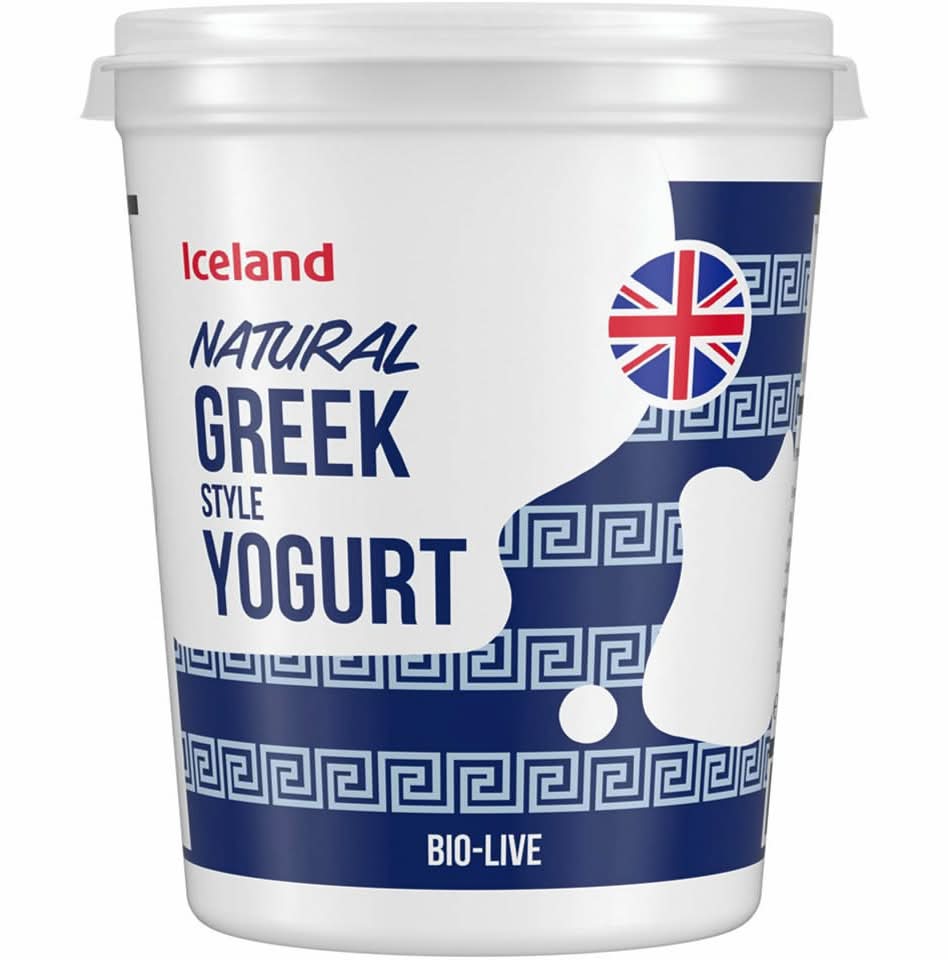 Iceland Greek Style Bio Live Natural Yogurt (449.9g)