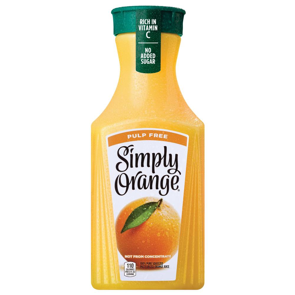 Simply Orange Pulp Free Orange Juice, 52 Oz