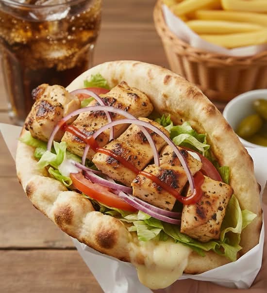 Menu Cheese Nan escalope de poulet