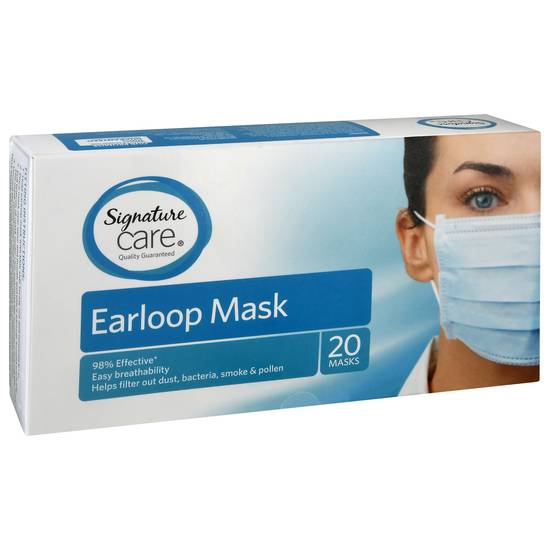 Signature Care Earloop Masks (20 ct)