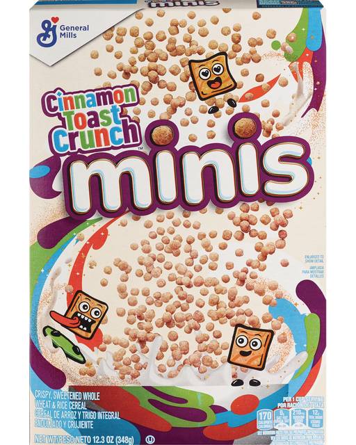 General Mills Minis Breakfast Cereal, Cinnamon (12.3 oz)
