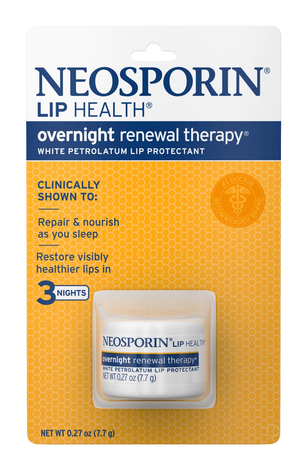 Neosporin Overnight Renewal Therapy White Petrolatum Lip Protectant (0.27 oz)