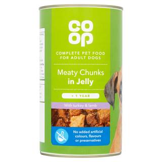 Co Op Meaty Chunks in Jelly with Turkey and Lamb + 1 Year 1.2kg