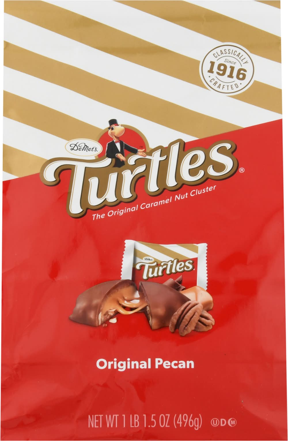 Turtles Original Caramel Nut Cluster Chocolate Bars, Pecan (17.5 oz)