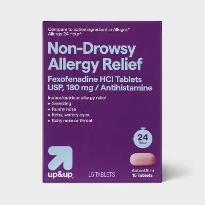 up&up Non-Drowsy Allergy Relief Tablets (15 ct)