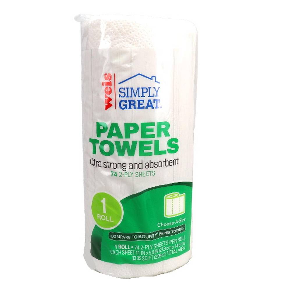 Weis Paper Towels Ultra Big Roll Select a Size (74 ct)