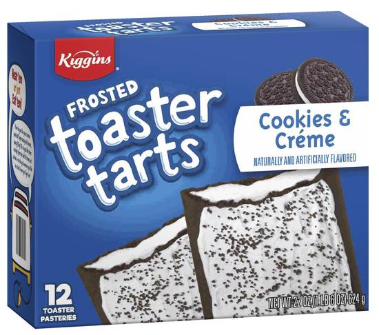 Kiggins Frosted Toaster Tarts (cookies & creme)
