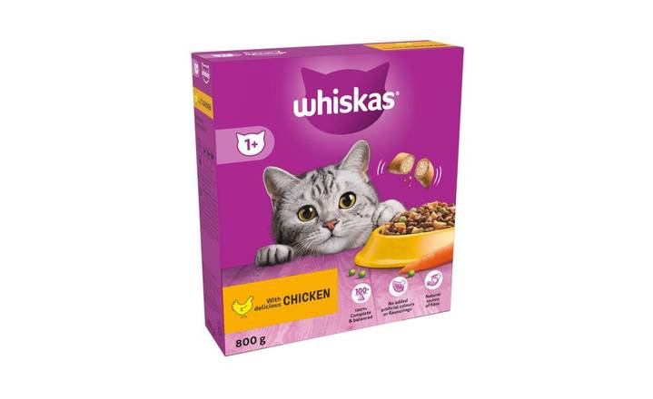 Whiskas Adult Dry Cat Food Chicken 800g (404714)