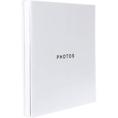 Kiera Grace 400 Pocket Photo Album White: Dust Jacket, CD Pocket, Acid-Free Plastic