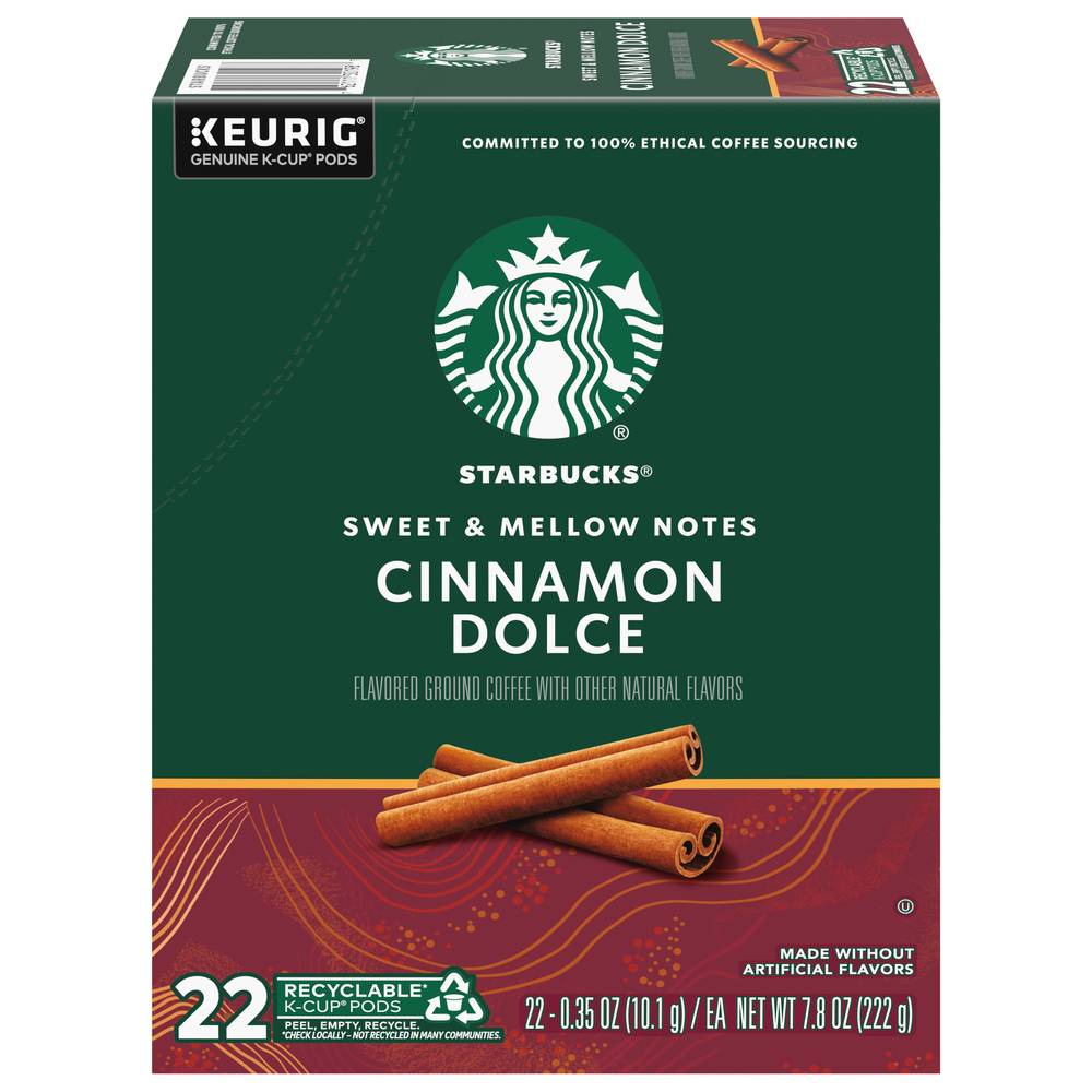 Starbucks Cinnamon Dolce Flavored Blonde Roast Single Cup Coffee (230ml)