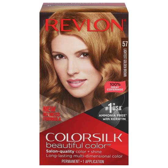 Revlon Colorsilk 57 Permanent Hair Color (lightest golden brown)