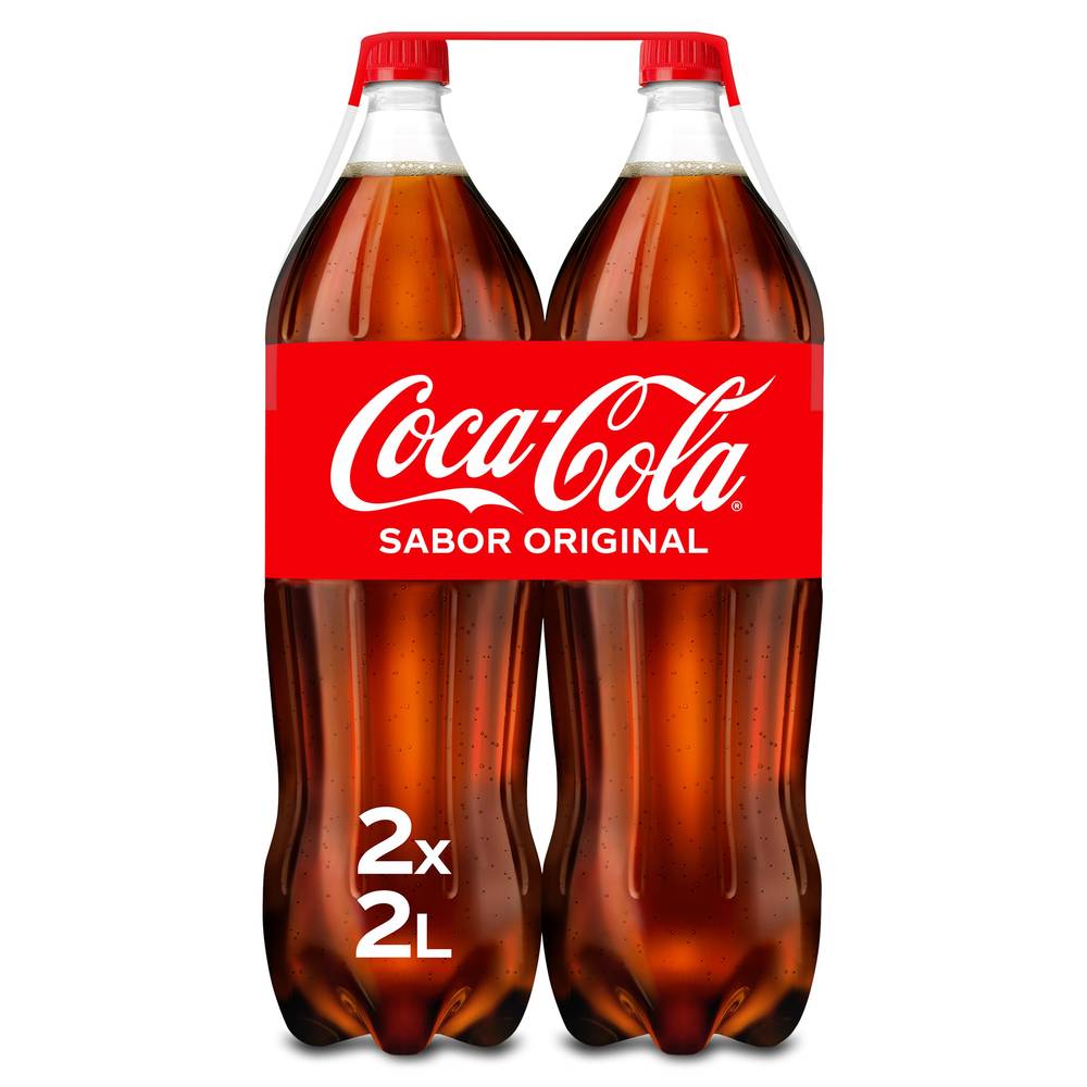 Refresco De Cola Sabor Original Coca-Cola Botella 2 X 2 L