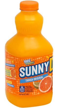 Sunny D Orange Flavored Citrus Punch Tangy Original 64oz Bottle