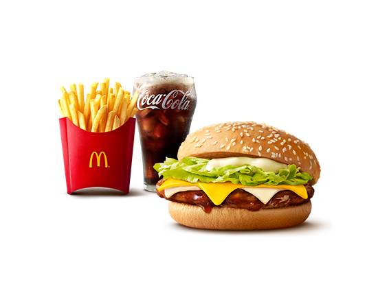 チーズチーズてりやきマックバーガーセット Cheese Cheese Teriyaki McBurger Set