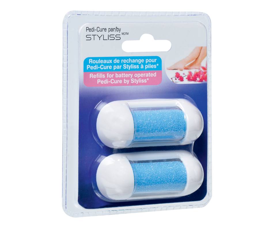 Pedi-cure by styliss pedi-cure rouleaux de rechange (2 unités) - pedi-cure refill rollers (2 units)