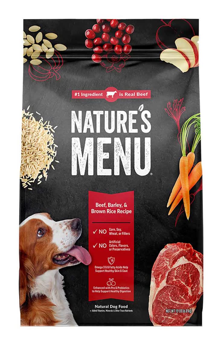 Nature's Menu Beef & Brown Rice Dog Food (15 lbs)