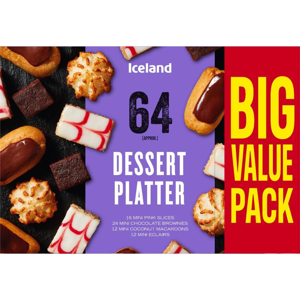 Iceland 64 (approx.) Dessert Platter 739g