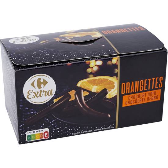 Carrefour - Extra orangettes chocolat noir
