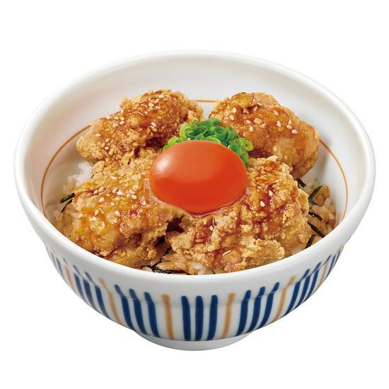 とろたま鶏から丼 Fried Chicken Rice Bowl w/Raw Egg