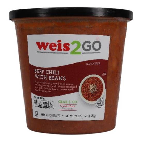 Weis Quality Soup Beef Chili W/Beans