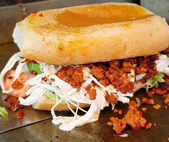 Classic Torta Sandwich with Fries