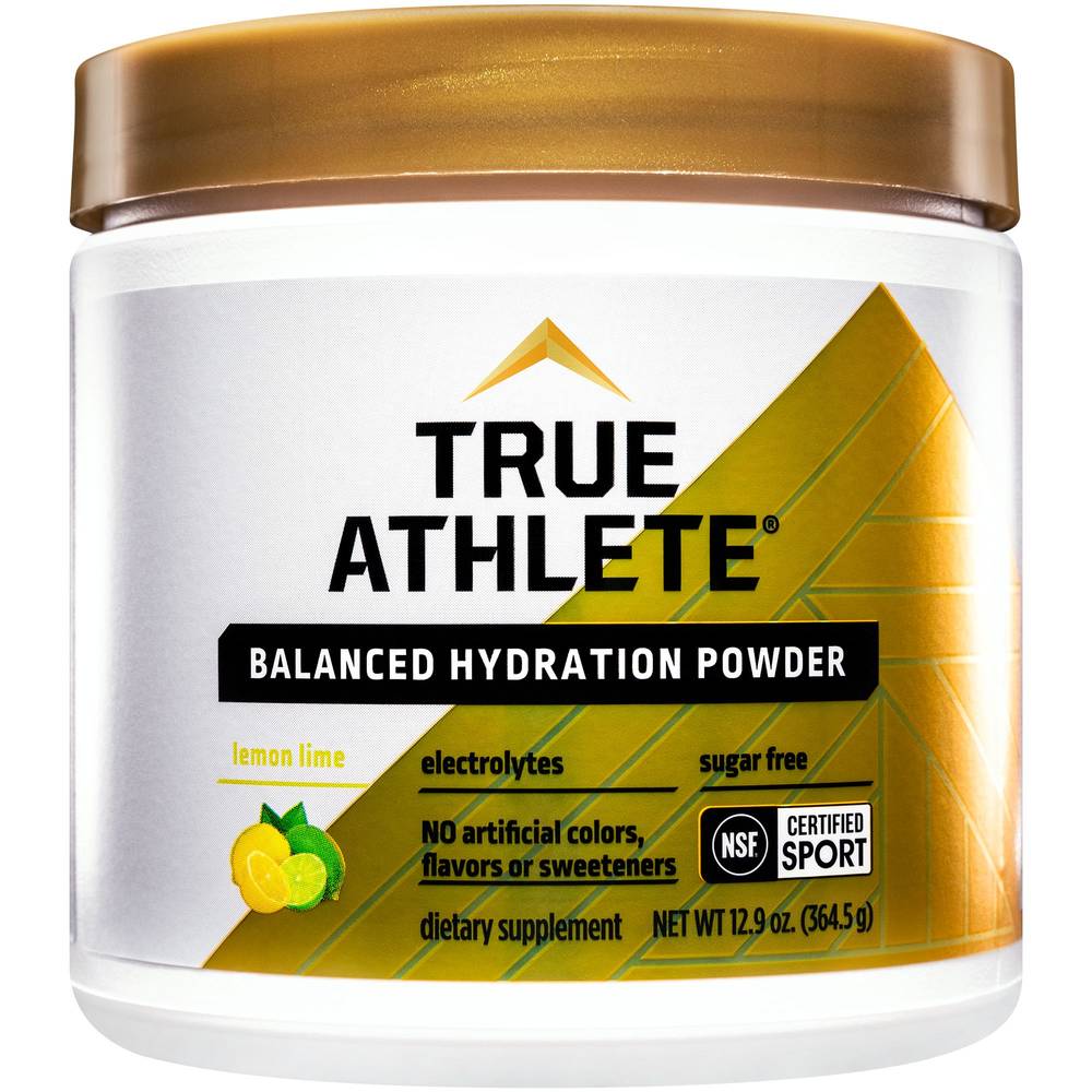 True Athlete Balanced Hydration Powder (12.9 oz) ( lemon lime)