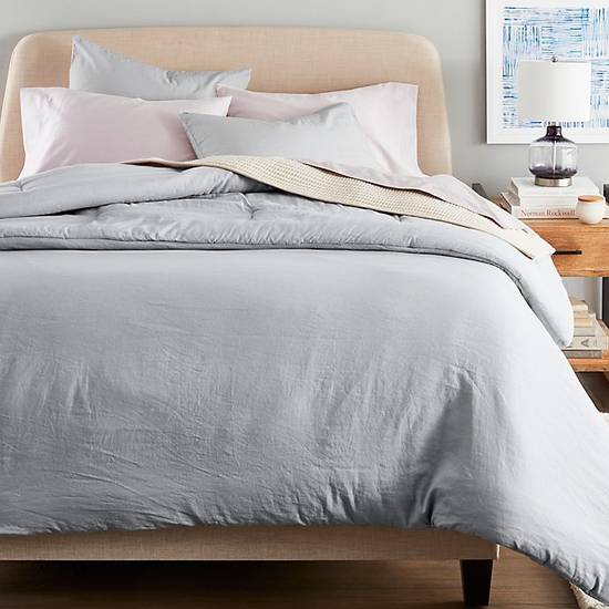 Nestwell™ Washed Linen Cotton 3-Piece King Duvet Cover Set in Grey