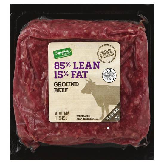 Signature Farms 85% Lean Ground Beef (16 oz)