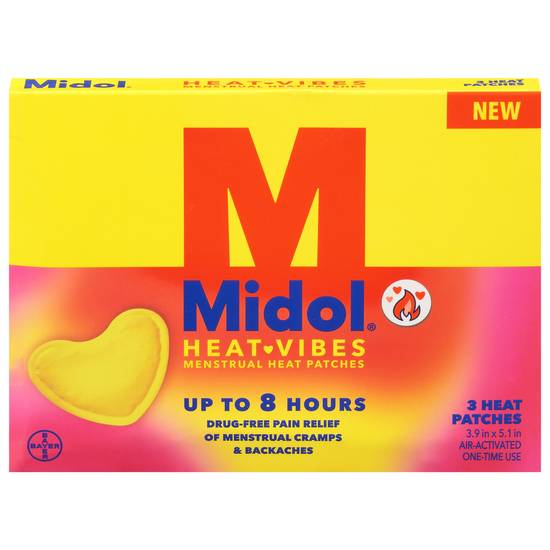 Midol Heat Vibes Menstrual Heat Patches (3 ct)