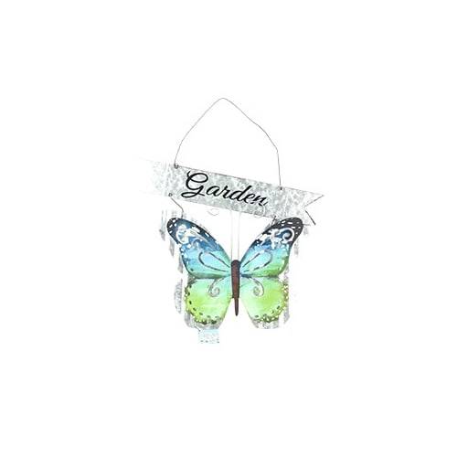 Pdc Butterfly Welcome Decor 15"