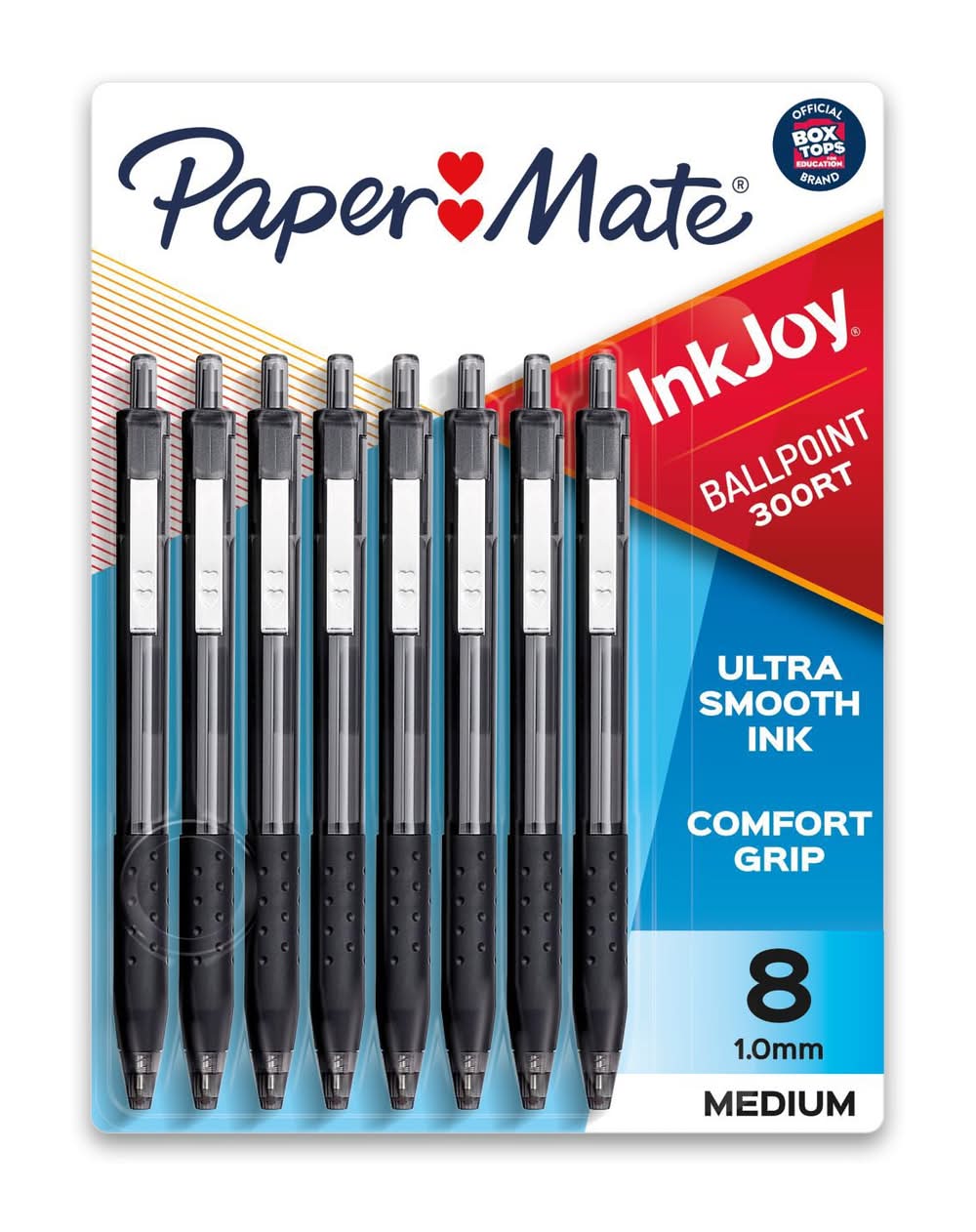 Paper Mate Ink Joy Ball Point Pens, Black, 8 Ct