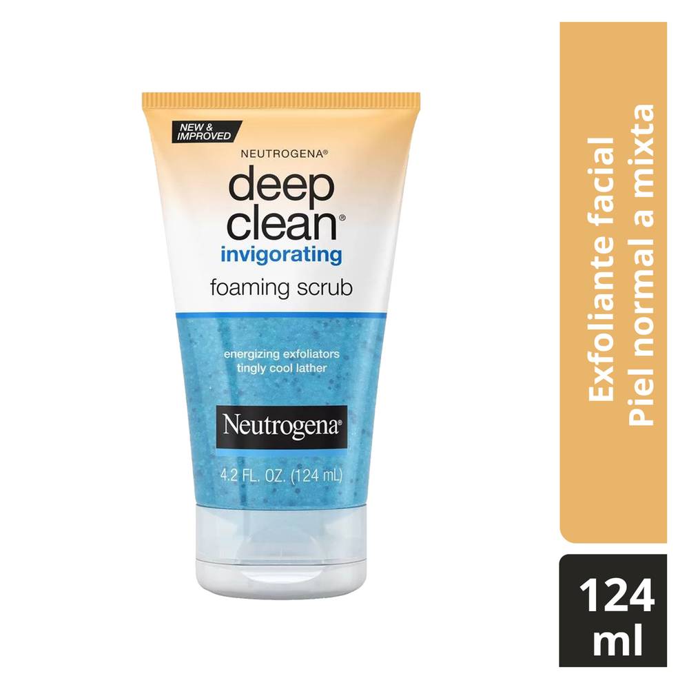 Neutrogena exfoliante facial deep clean energizante (tubo 125 ml)