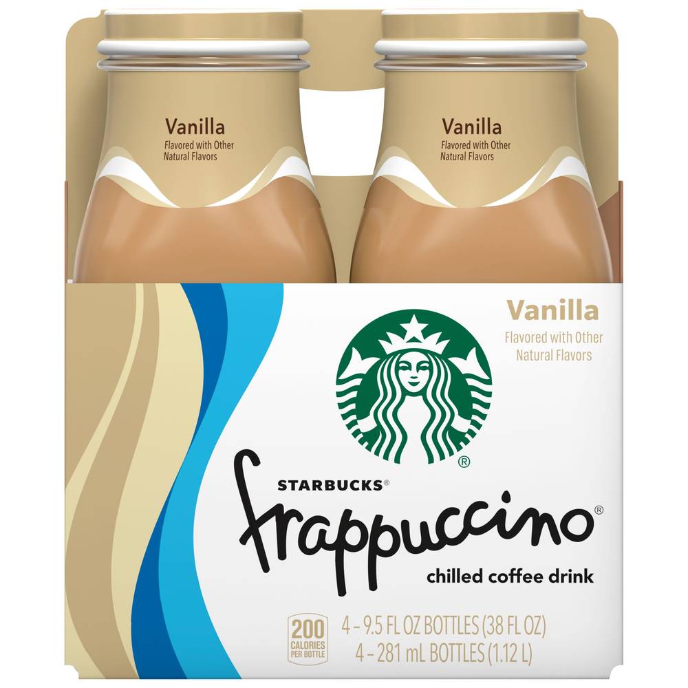 Starbucks Frappuccino Chilled Coffee Drink (4 ct, 9.5 fl oz) (vanilla)