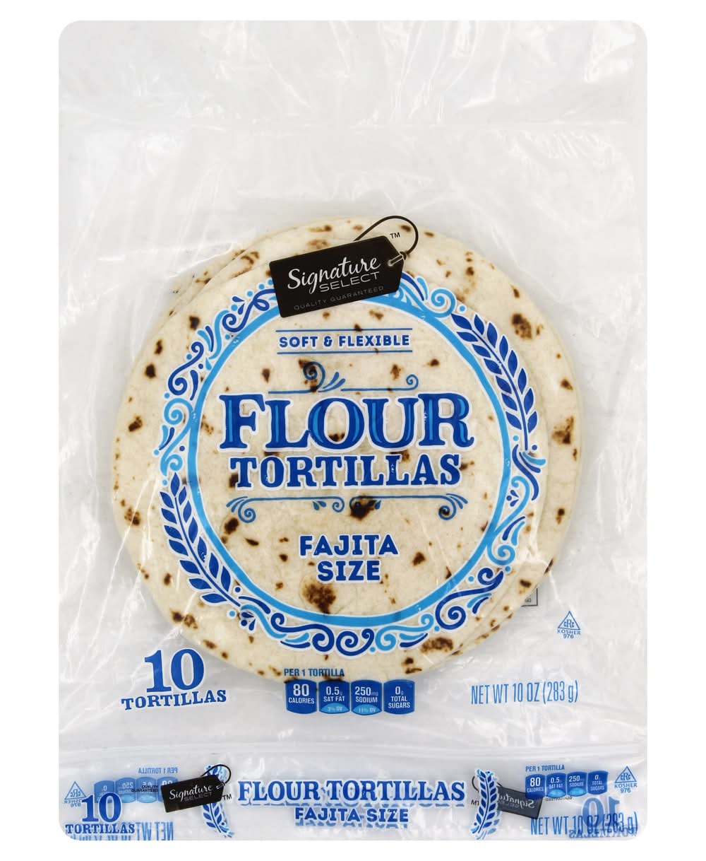 Signature Select Fajita Size Flour Tortillas (10 oz)
