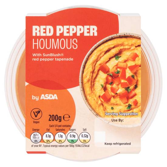 Asda Red Pepper Houmous 200g
