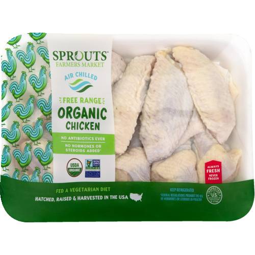 Sprouts Organic Chicken Party Wings (Avg. 1.2lb)