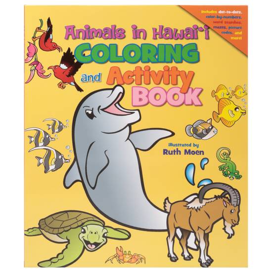 Beachhouse Publishing Animal in Hawaii Coloring and Activity Book