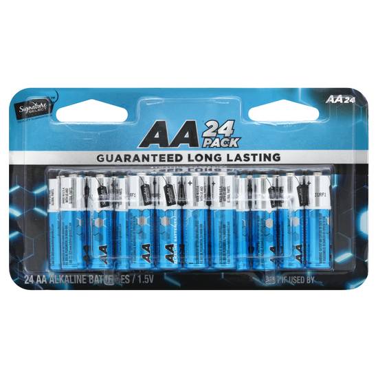 Signature Select Aa Long Lasting Alkaline Batteries (24 ct)