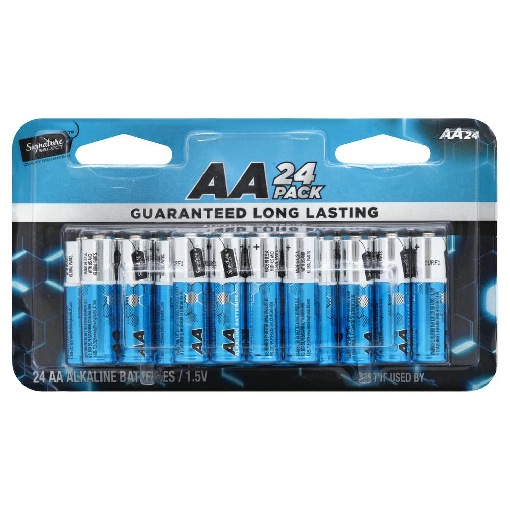 Signature Select Aa Long Lasting Alkaline Batteries