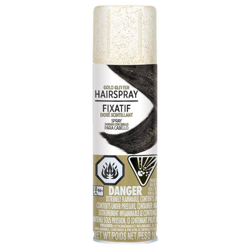 Party City Glitter Fixatif Hair Spray (gold)