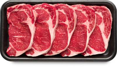 Beef Usda Choice Steak Ribeye Boneless Thin Value Pack - 2.50 Lb
