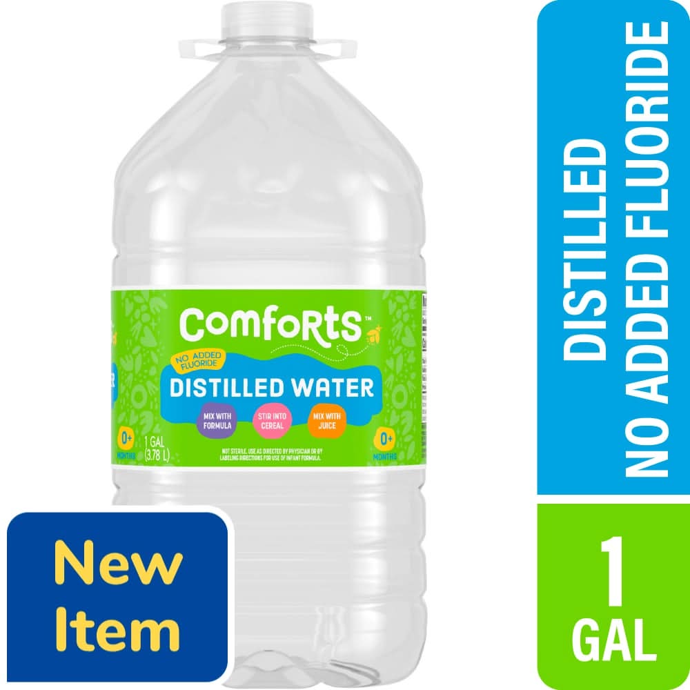 Comforts No Added Fluoride Distilled Water (1 gal)